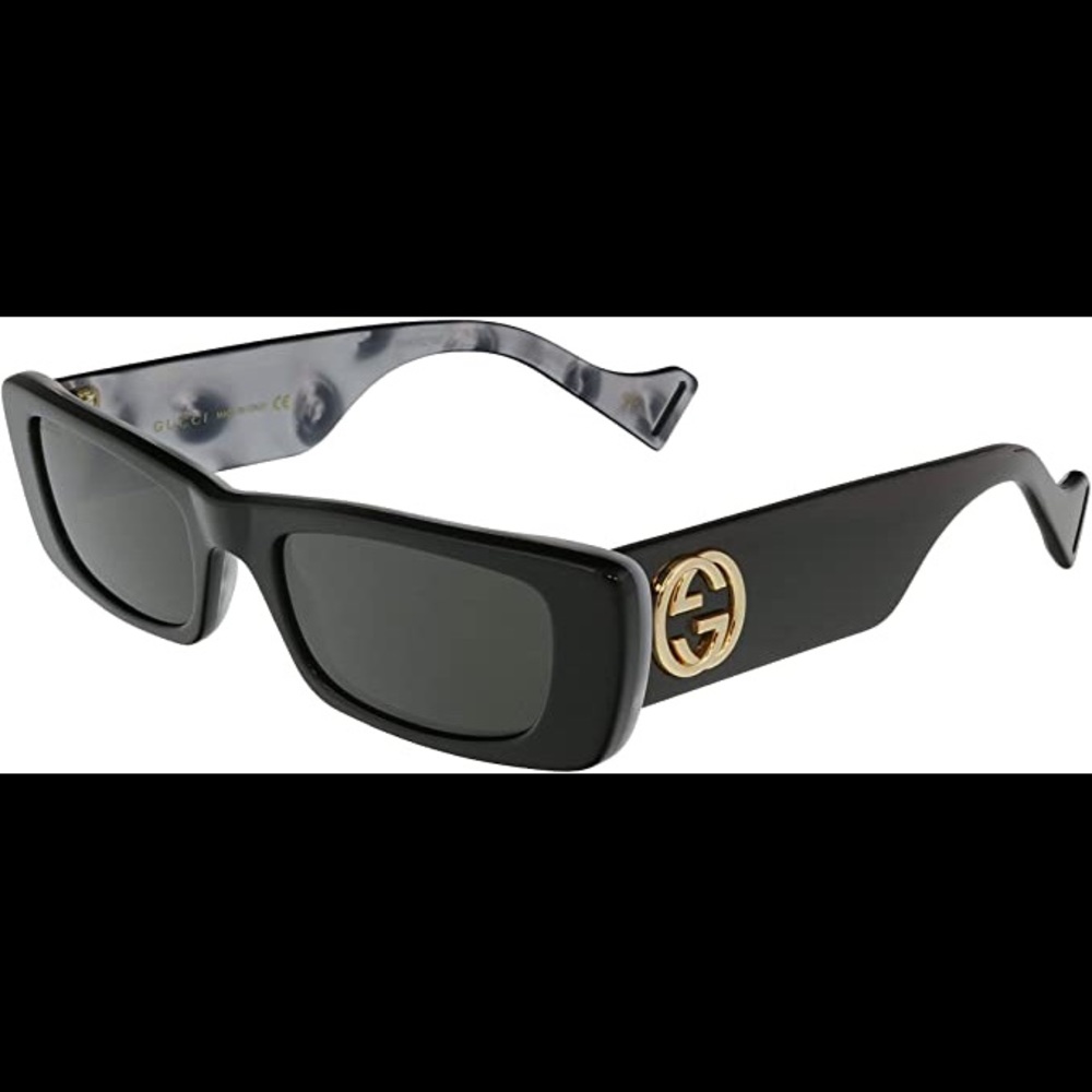 Gucci Rectangular Acetate Sunglasses